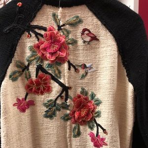 ZARA *Bird Embroidered Jacket* S